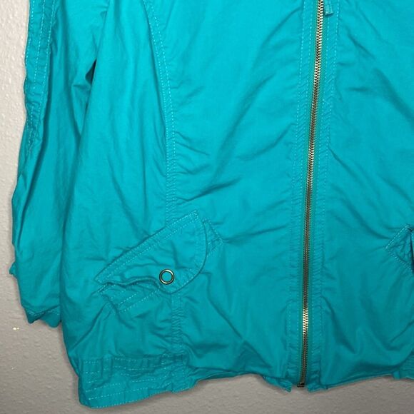 Chico’s Turquoise Full Zip Jacket Size 2 - Picture 6 of 9
